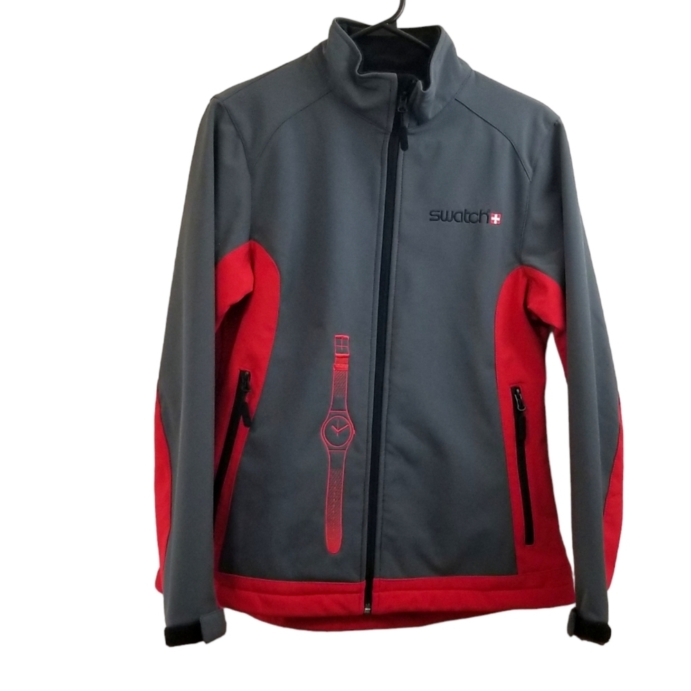Fersten Worldwide "Sprinkle Swatch logo" fleece lined zip up jacket zip pocket